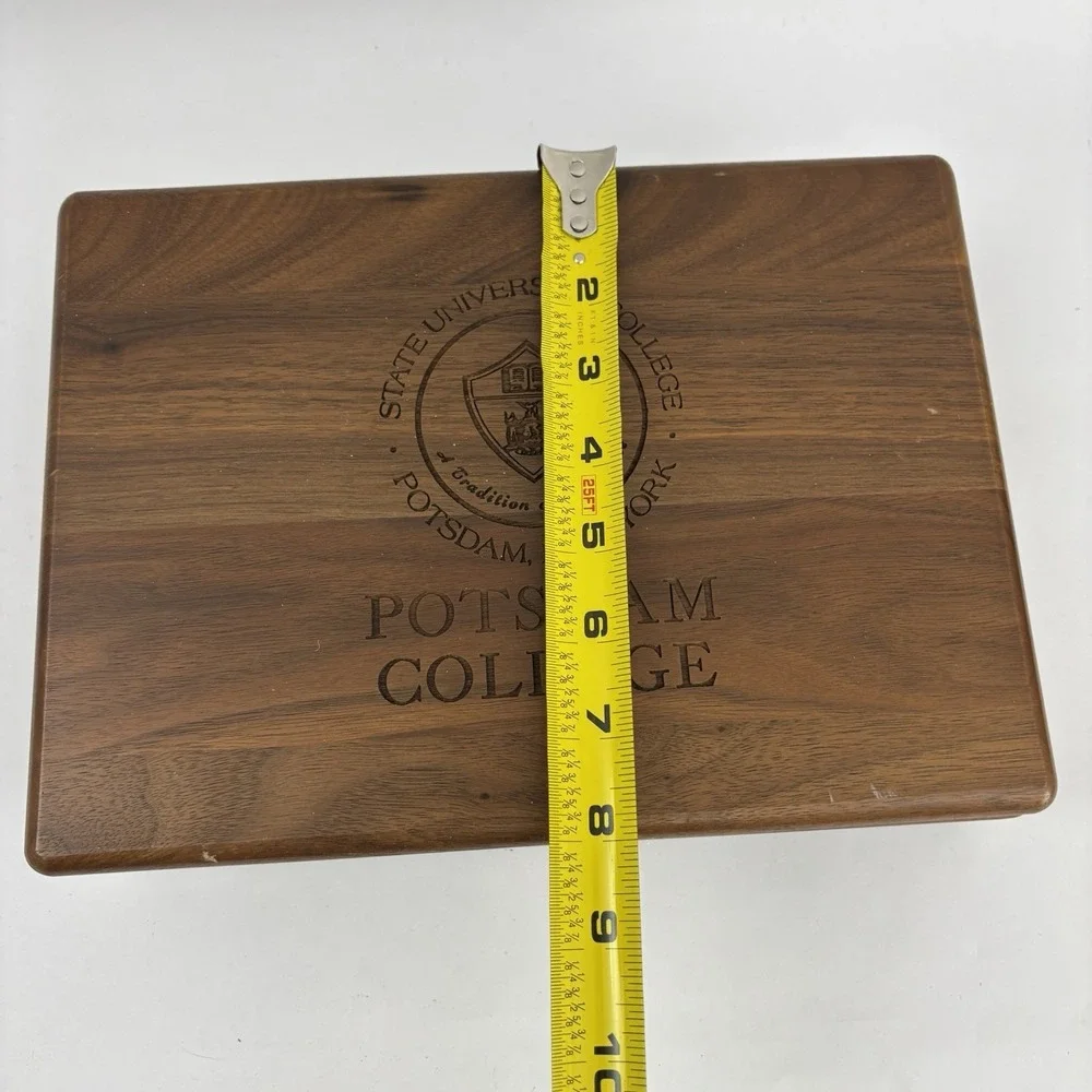 Potsdam College Walnut Wood Box Jewelry The State University Of New York